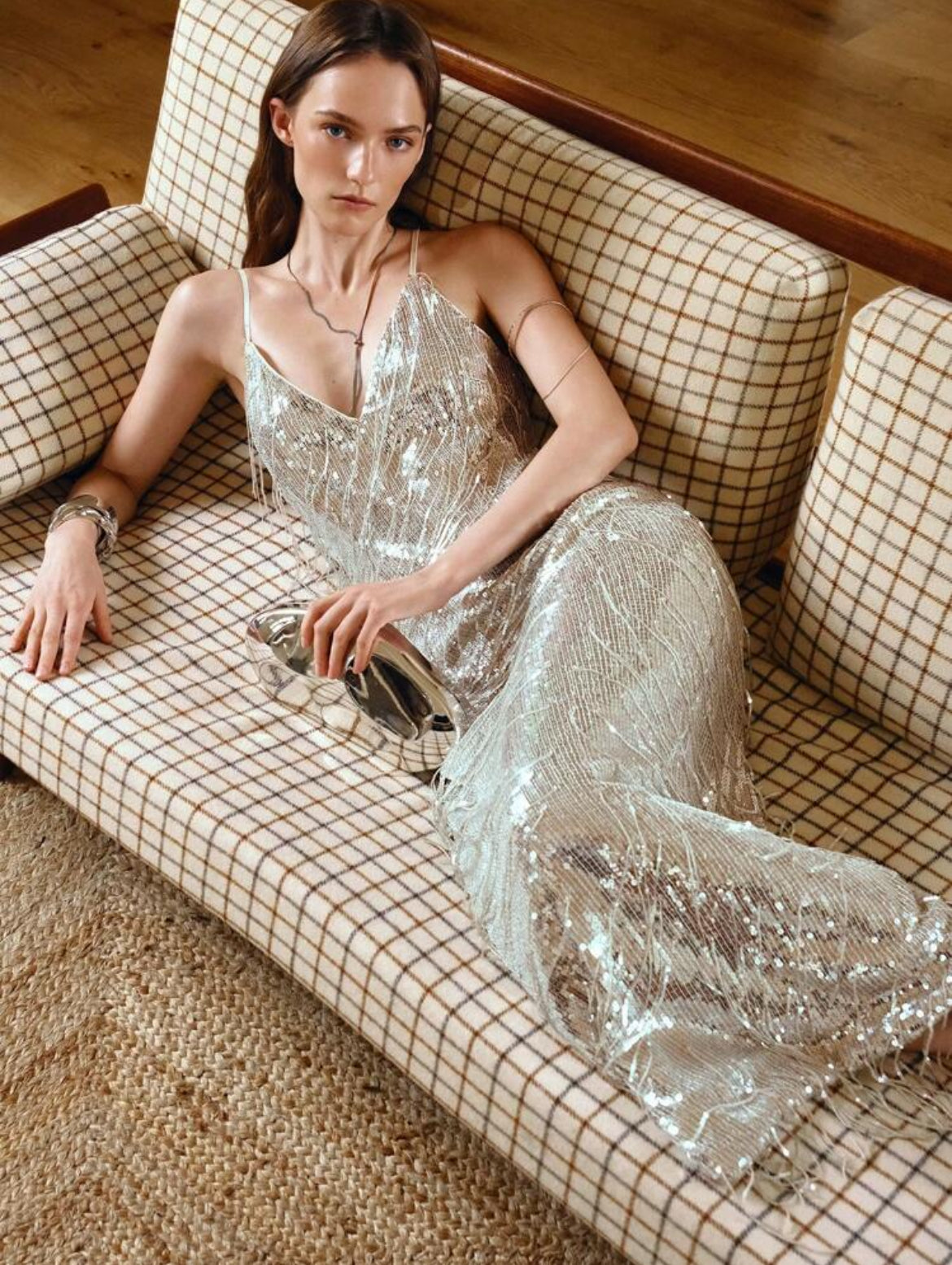 Silver Sequins Dress