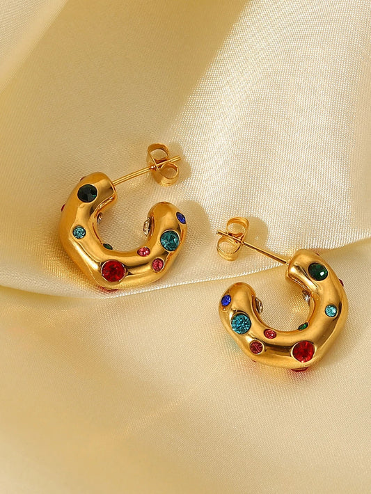 Colorful Chunky Hoops