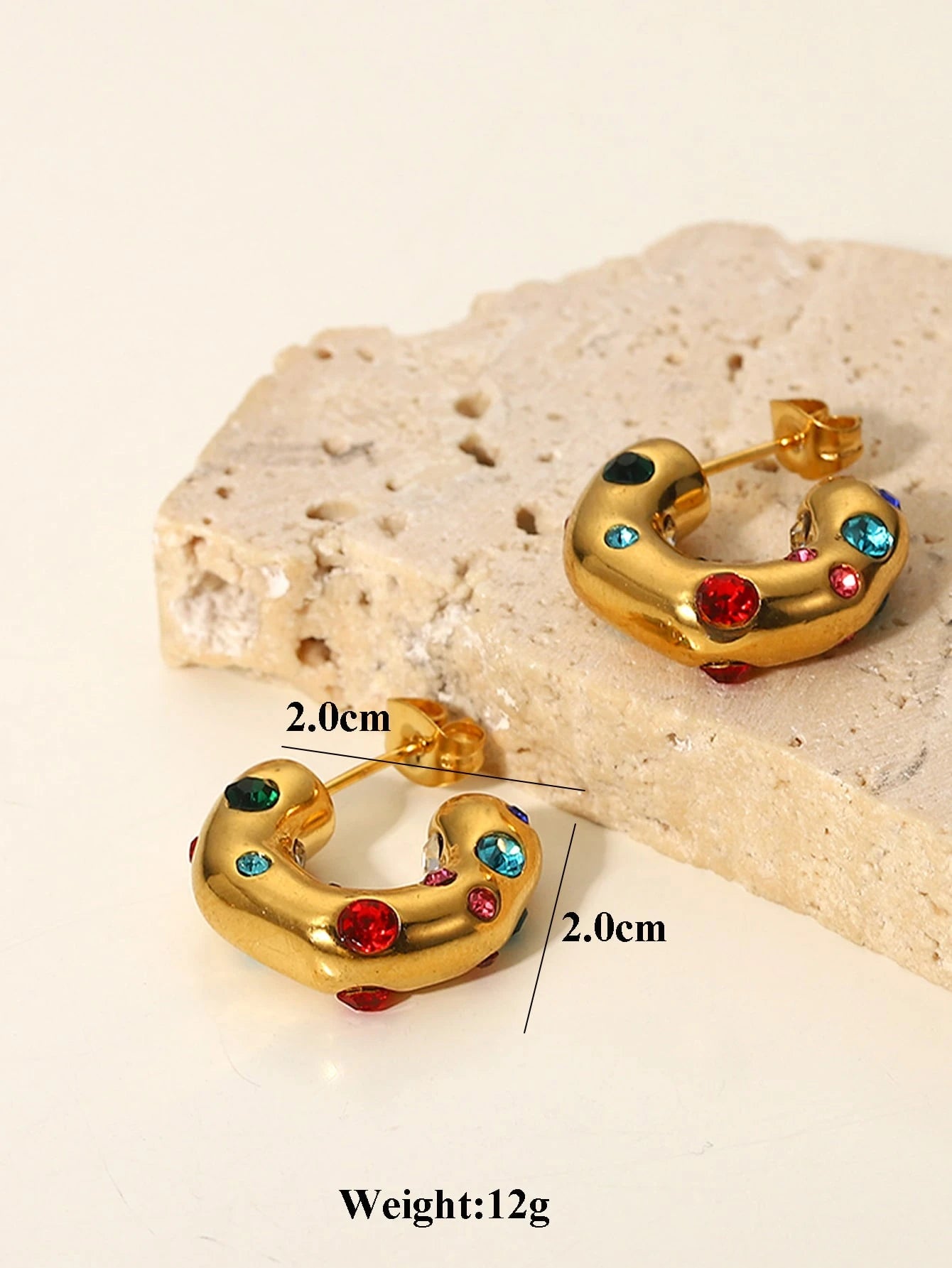 Colorful Chunky Hoops