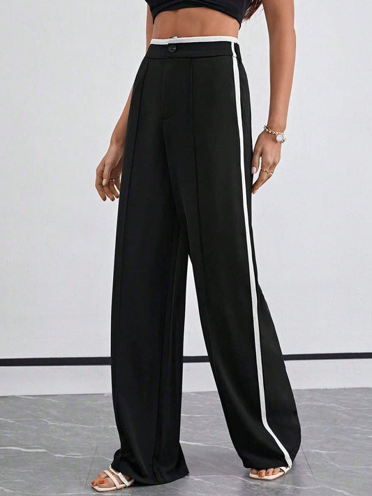 Pantalon Largo de Rayas Laterales