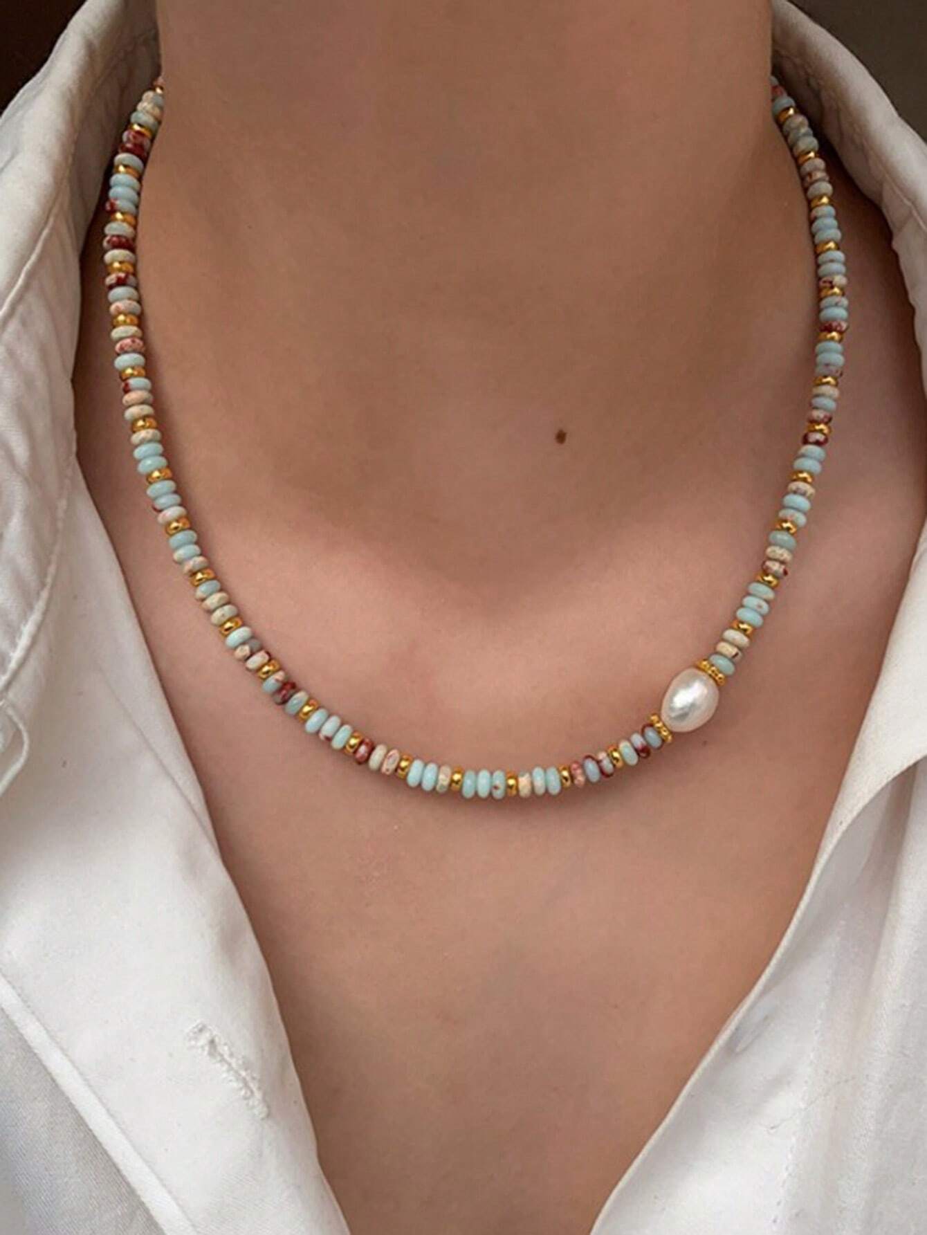 Retro Multicolor Necklace