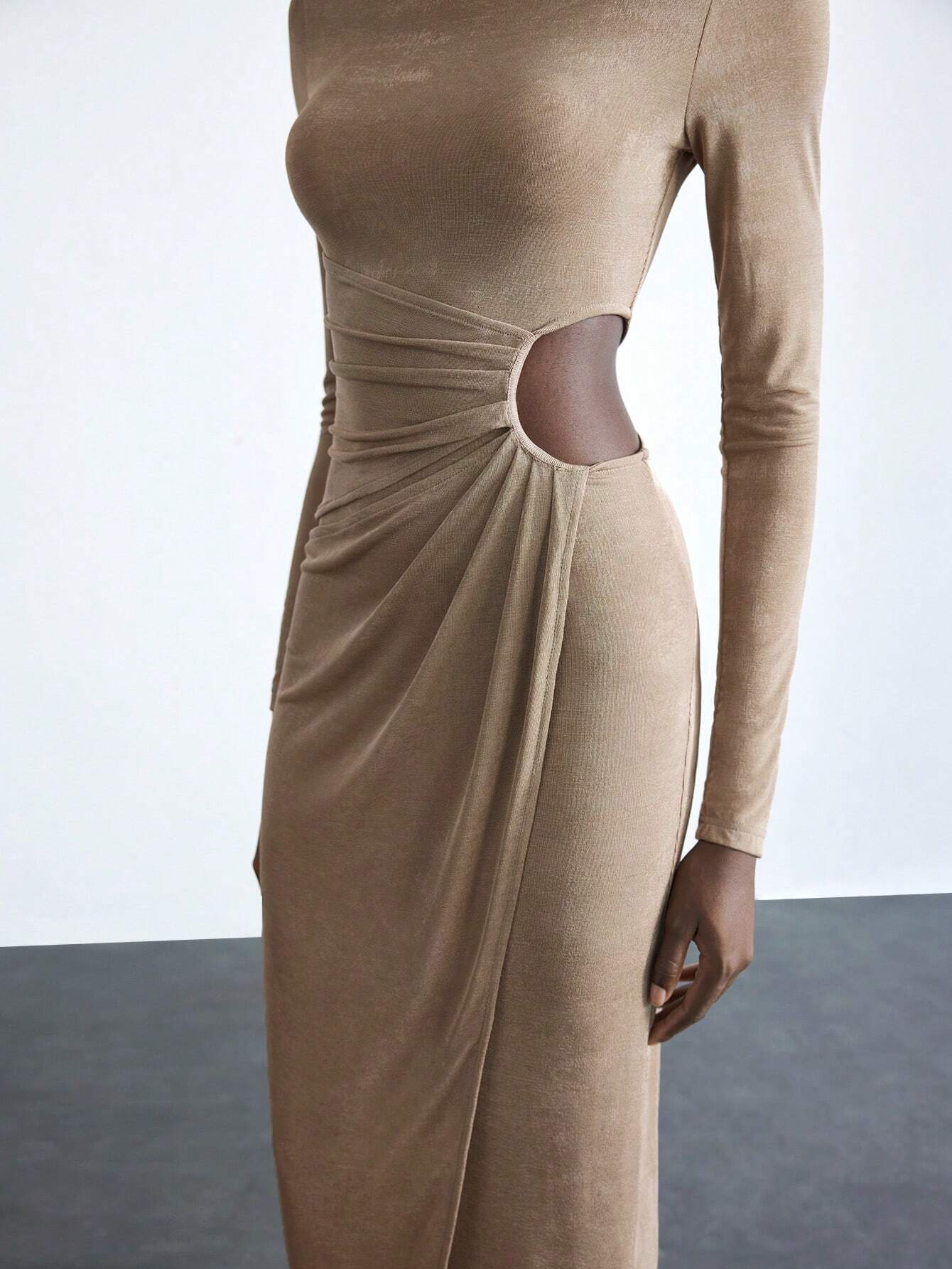 Long Sleeve Fitted Dress