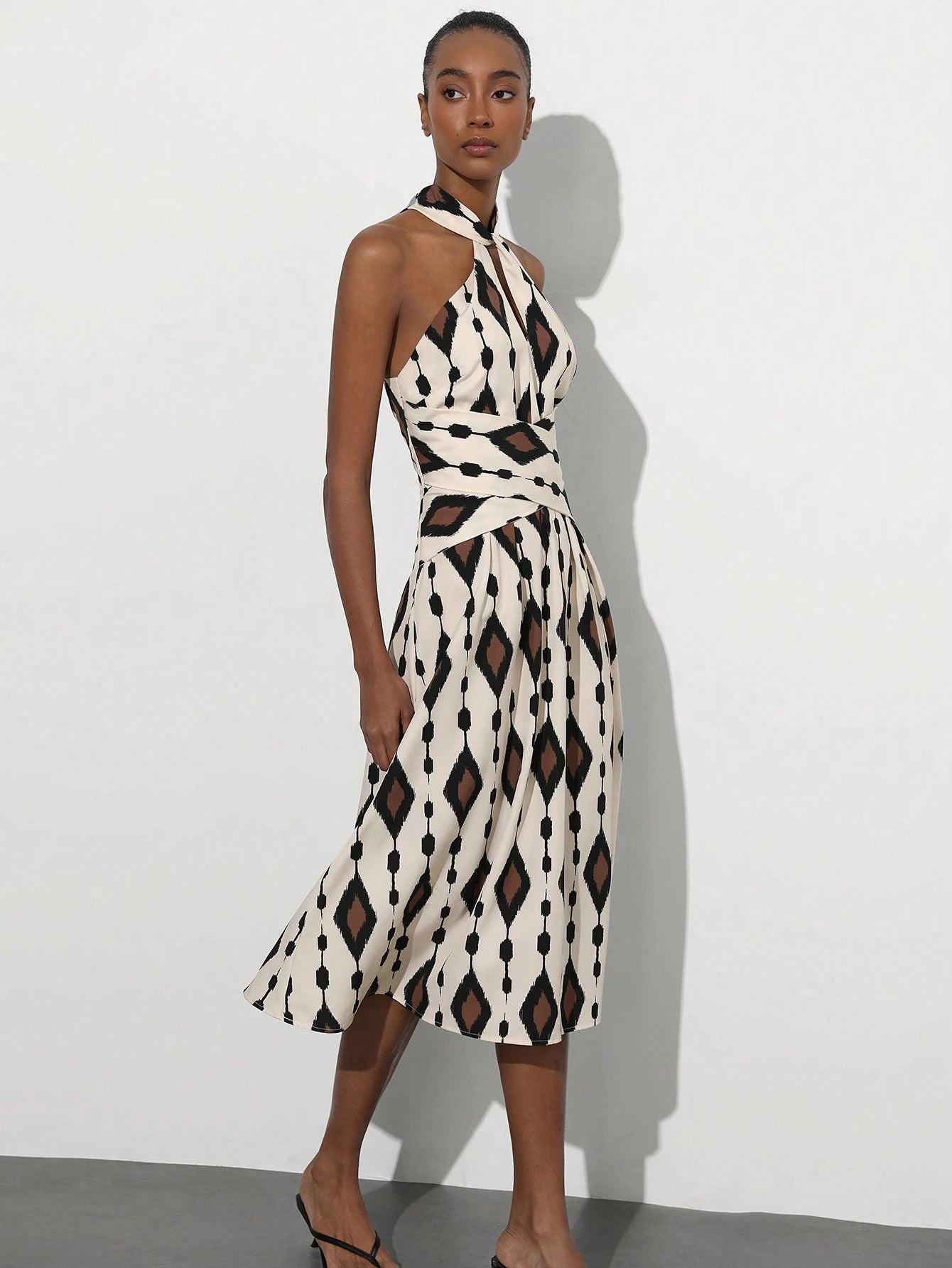 Halter Printed Dresss