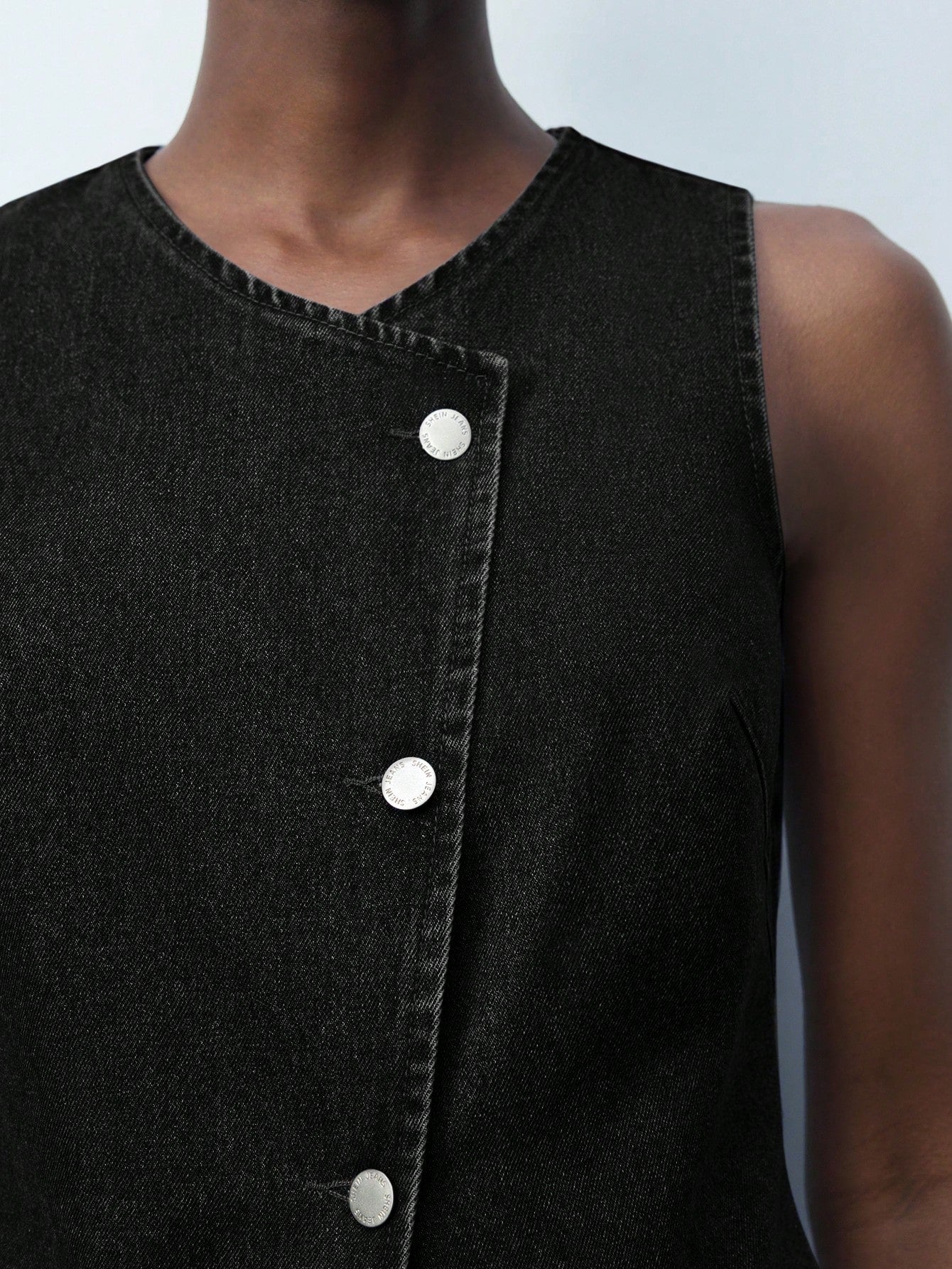 Black Jean Vest