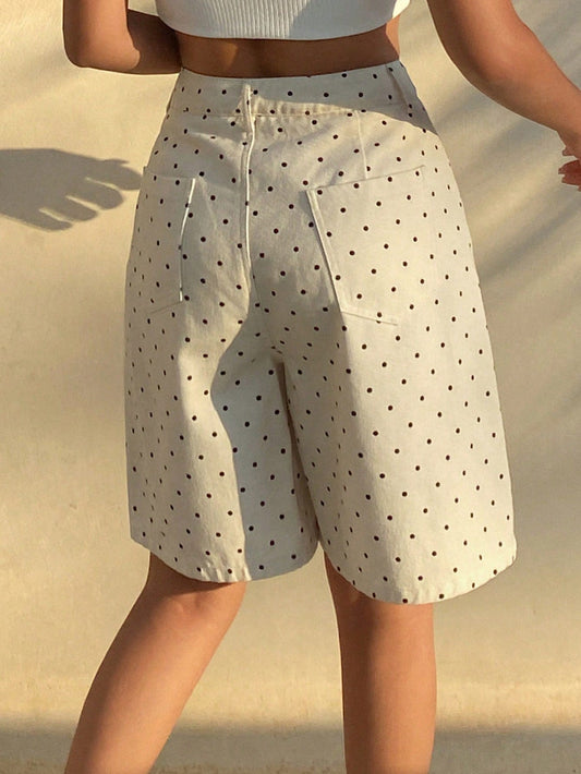 Polka Dots Bermuda Shorts