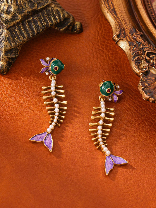 Fish Pendant Earrings