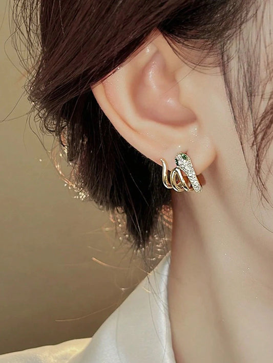 Snake-Shaped Earrings