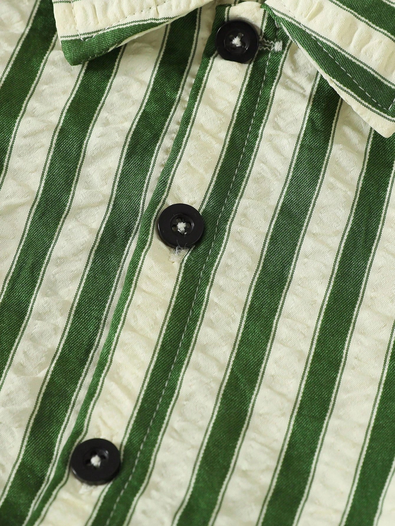 Boys' Striped Shirt And Shorts Set