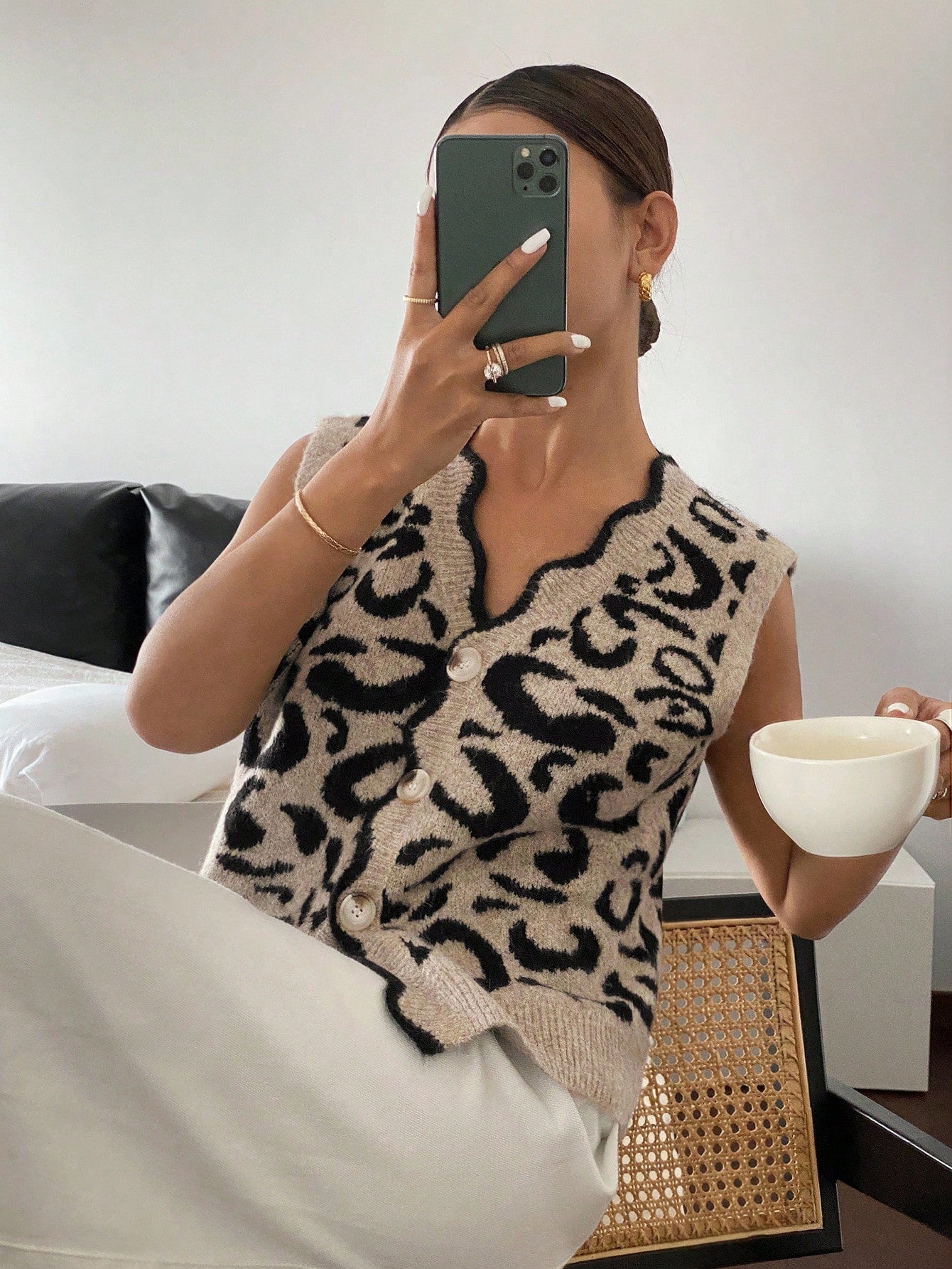 Animal Print Vest