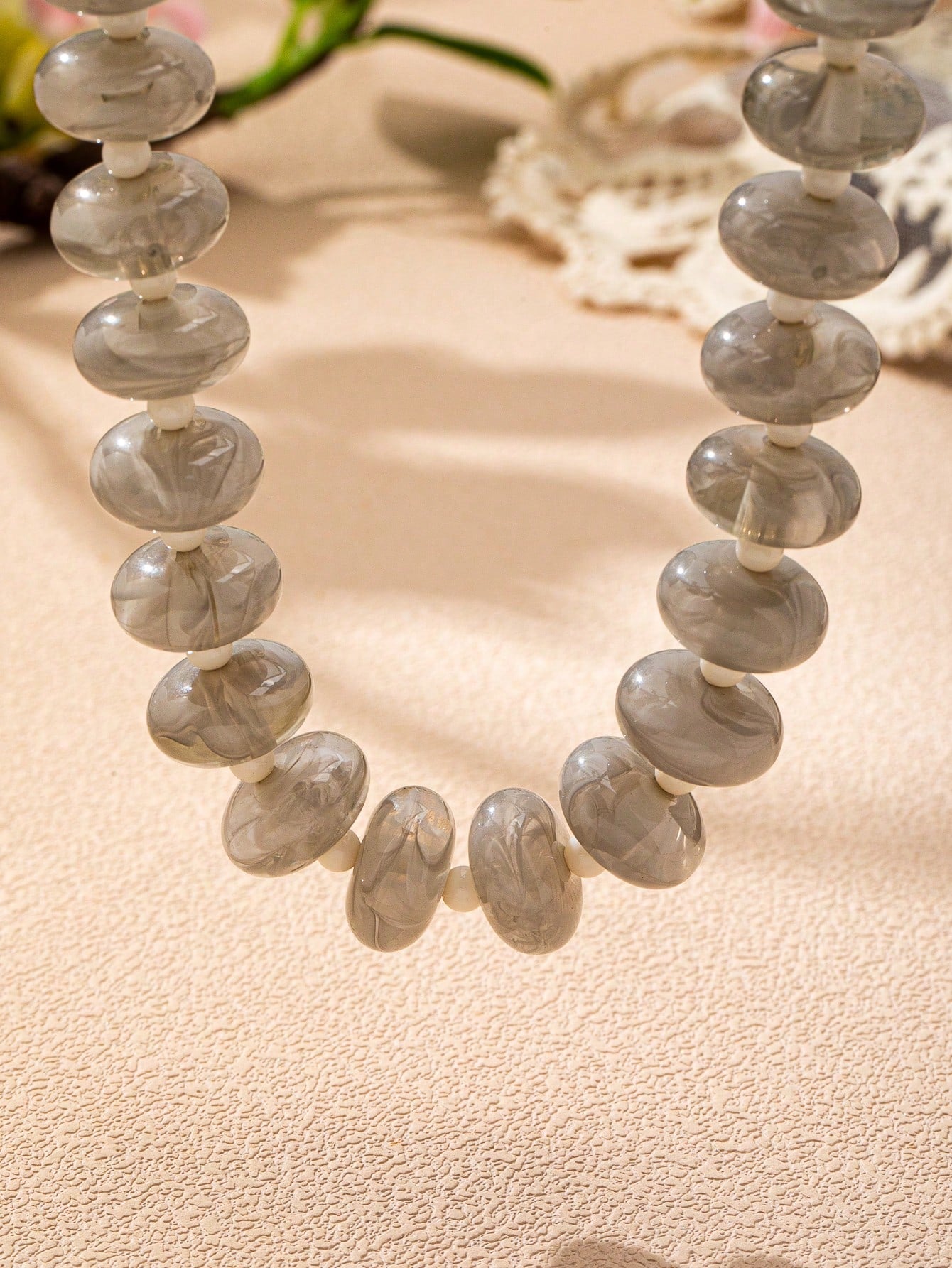 Flat Bead Necklace