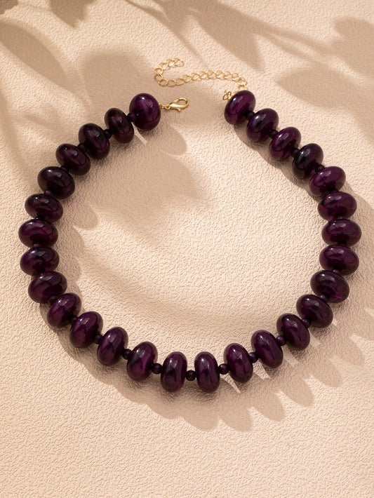 Flat Bead Necklace