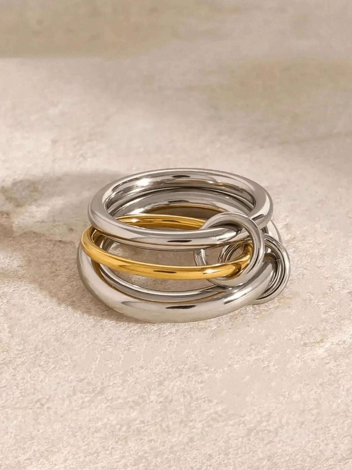 Golden and silver Ring