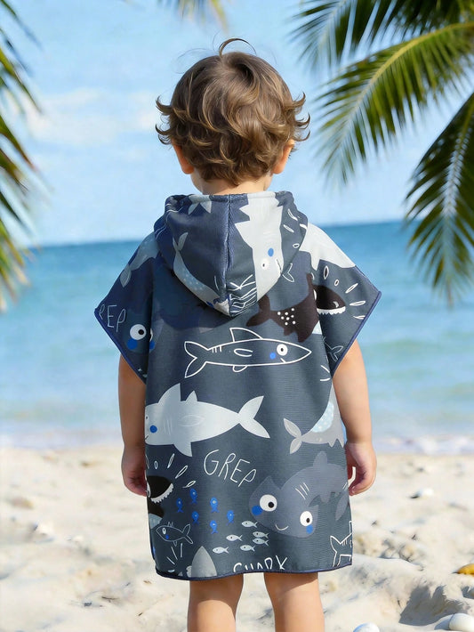 Sharks Hooded Towel
