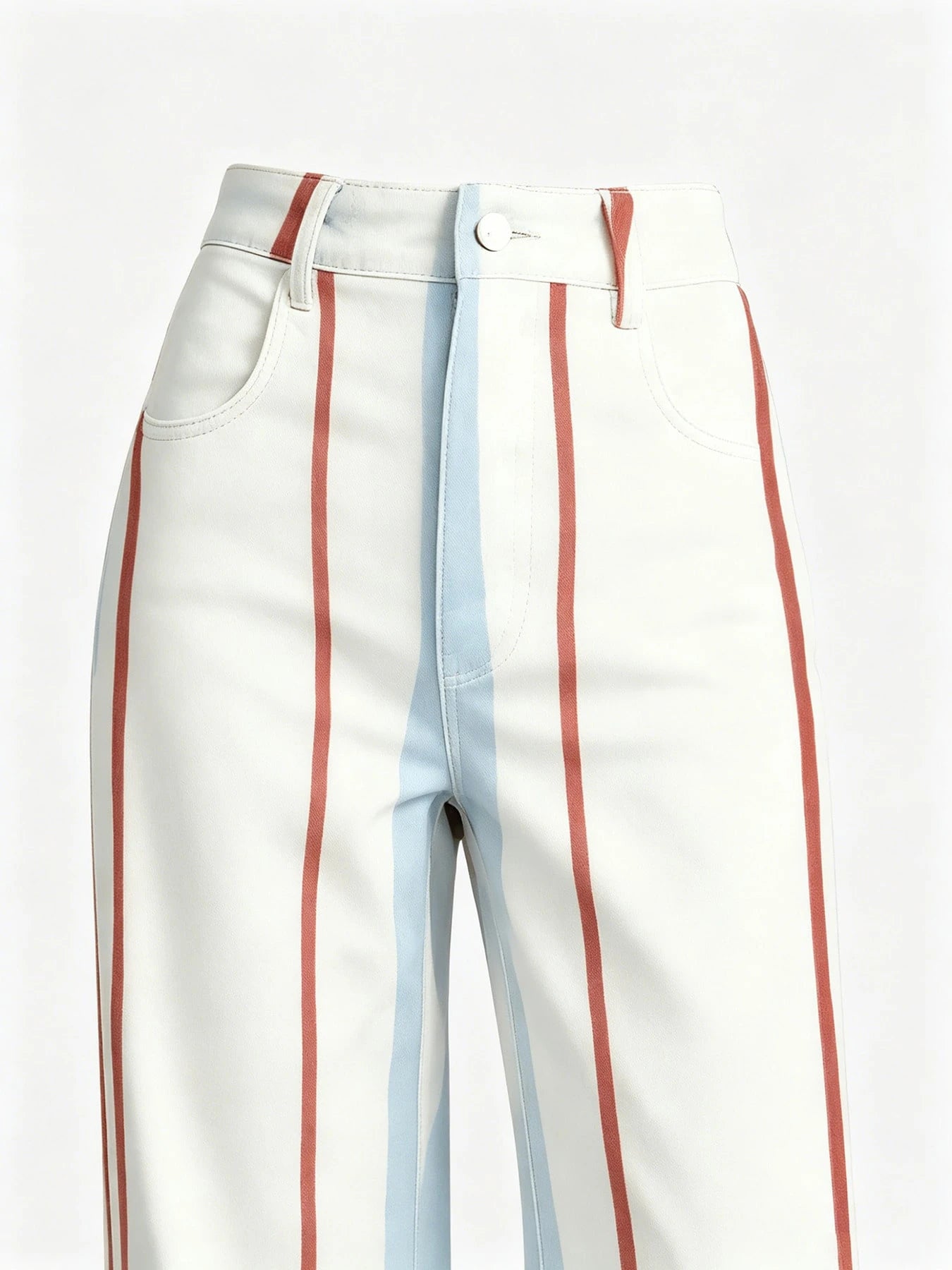 Striped Wide-Leg Trousers