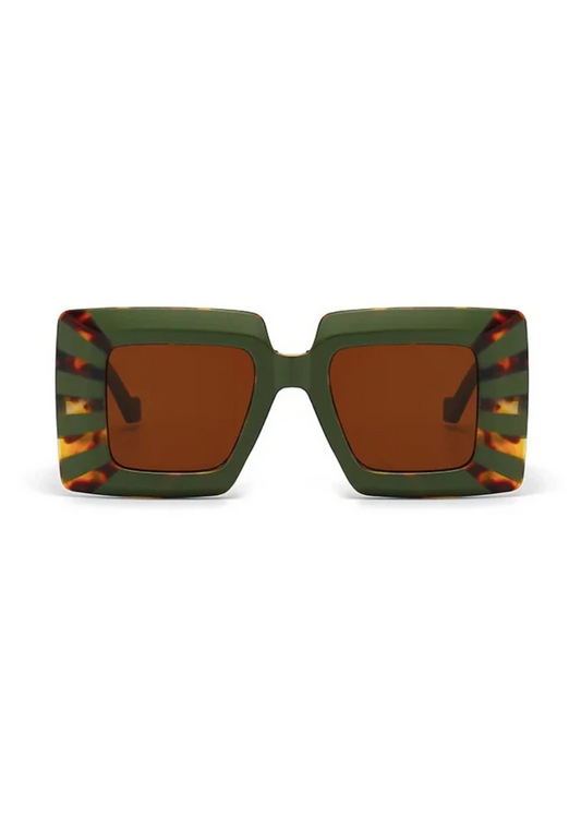Green Square Sunglasses