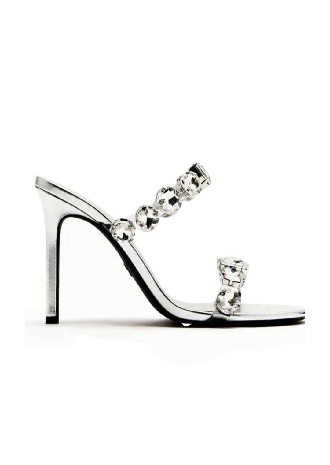 Silver Rhinestone Sandal