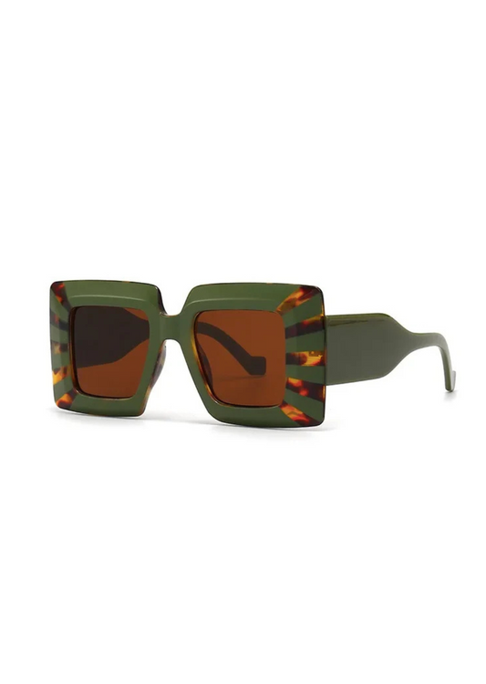 Green Square Sunglasses