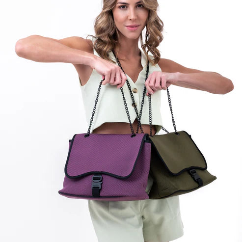 FLAP BASIC CROSSBODY - EGGPLANT