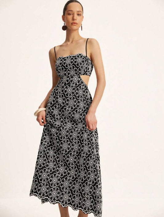 Cut off Floral Dress