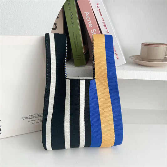 Stripes Bucket Handbag