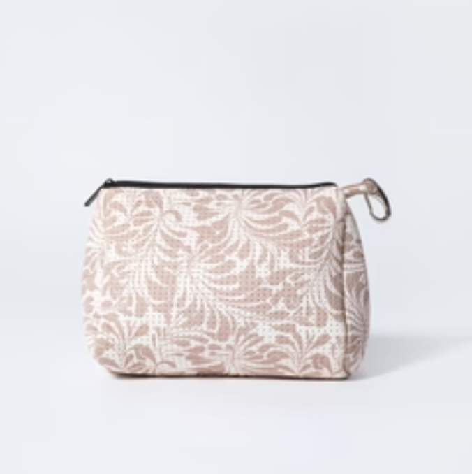 POUCH PALMS DREAMS BEIGE