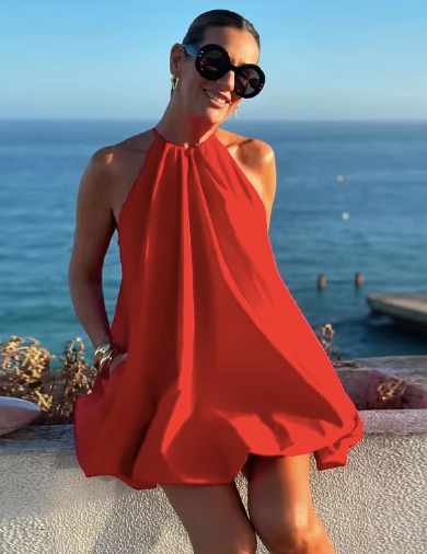 Red Puffy Dress