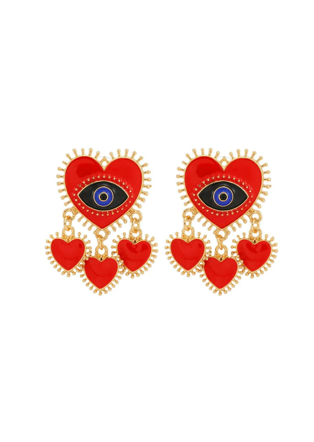 Red Heart Earrings