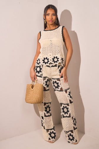 Black & White Knitted Set