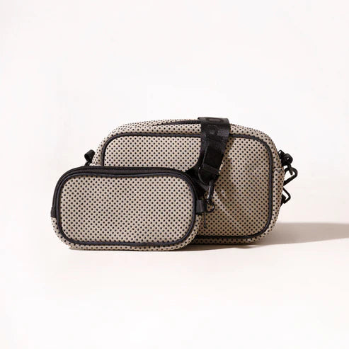 CAMERA BAG - TAUPE DOTTED