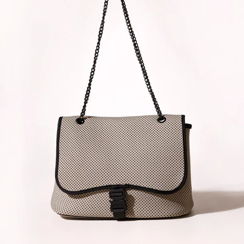 FLAP BASIC CROSSBODY BAG - TAUPE