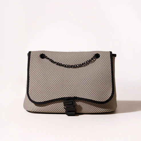 FLAP BASIC CROSSBODY BAG - TAUPE