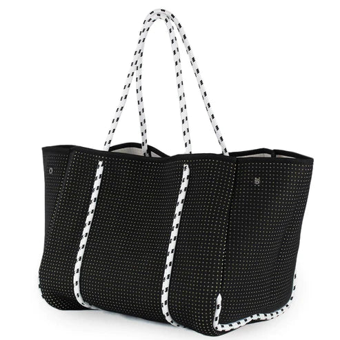 EVERYDAY BLACK AND WHITE TOTE BAG