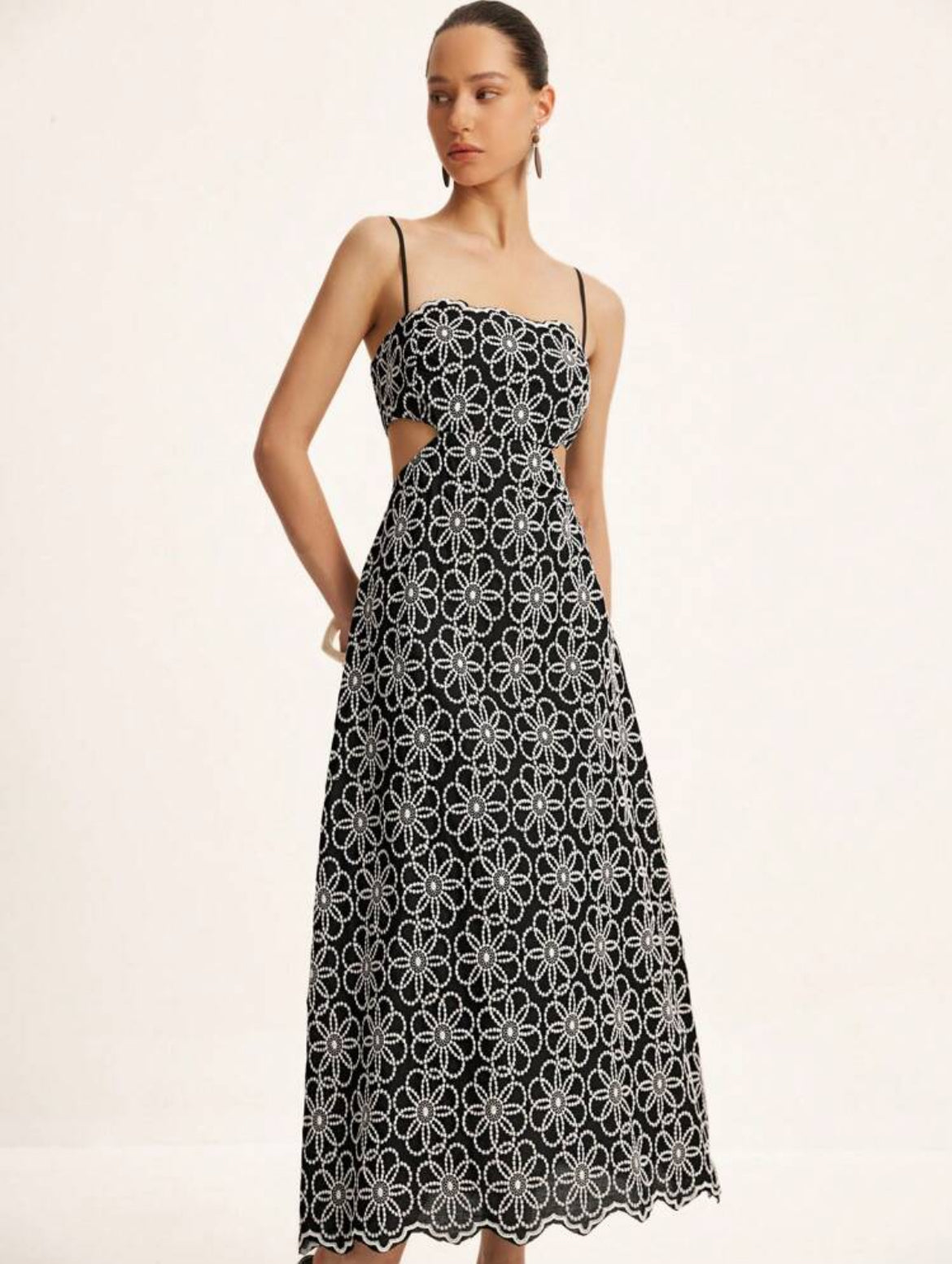 Cut off Floral Dress