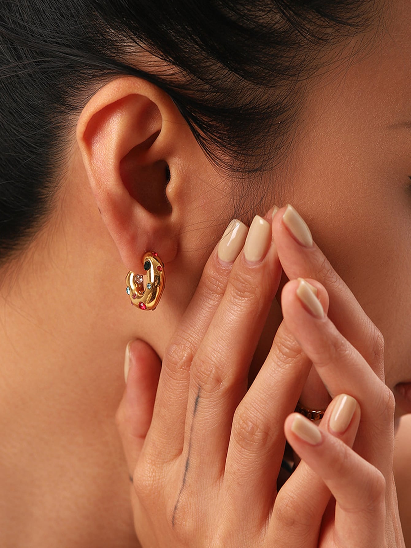 Colorful Chunky Hoops