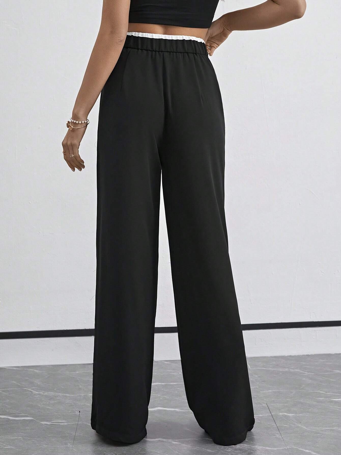 Pantalon Largo de Rayas Laterales