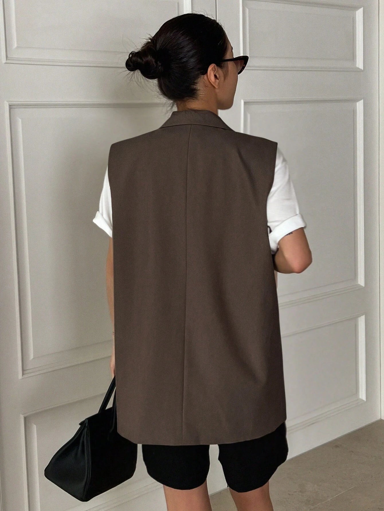 Brown Blazer Vest