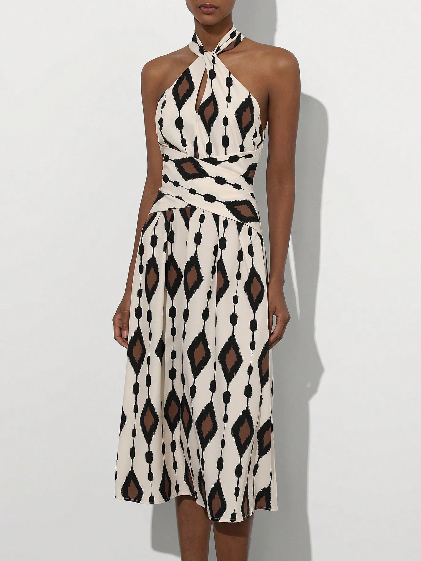 Halter Printed Dresss