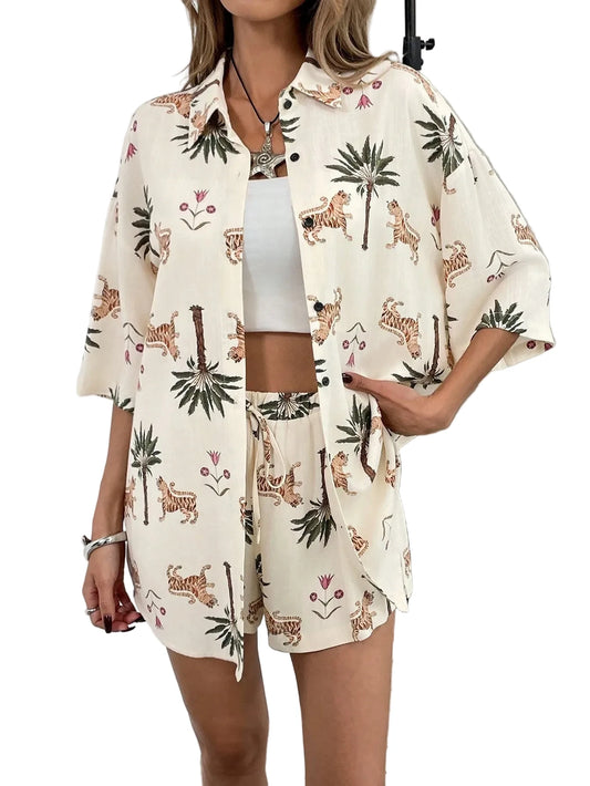 Conjunto de camiseta de manga corta y pantalones cortos