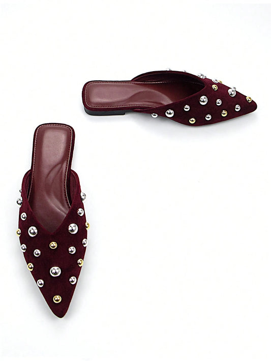 Studded Pointed Shoes