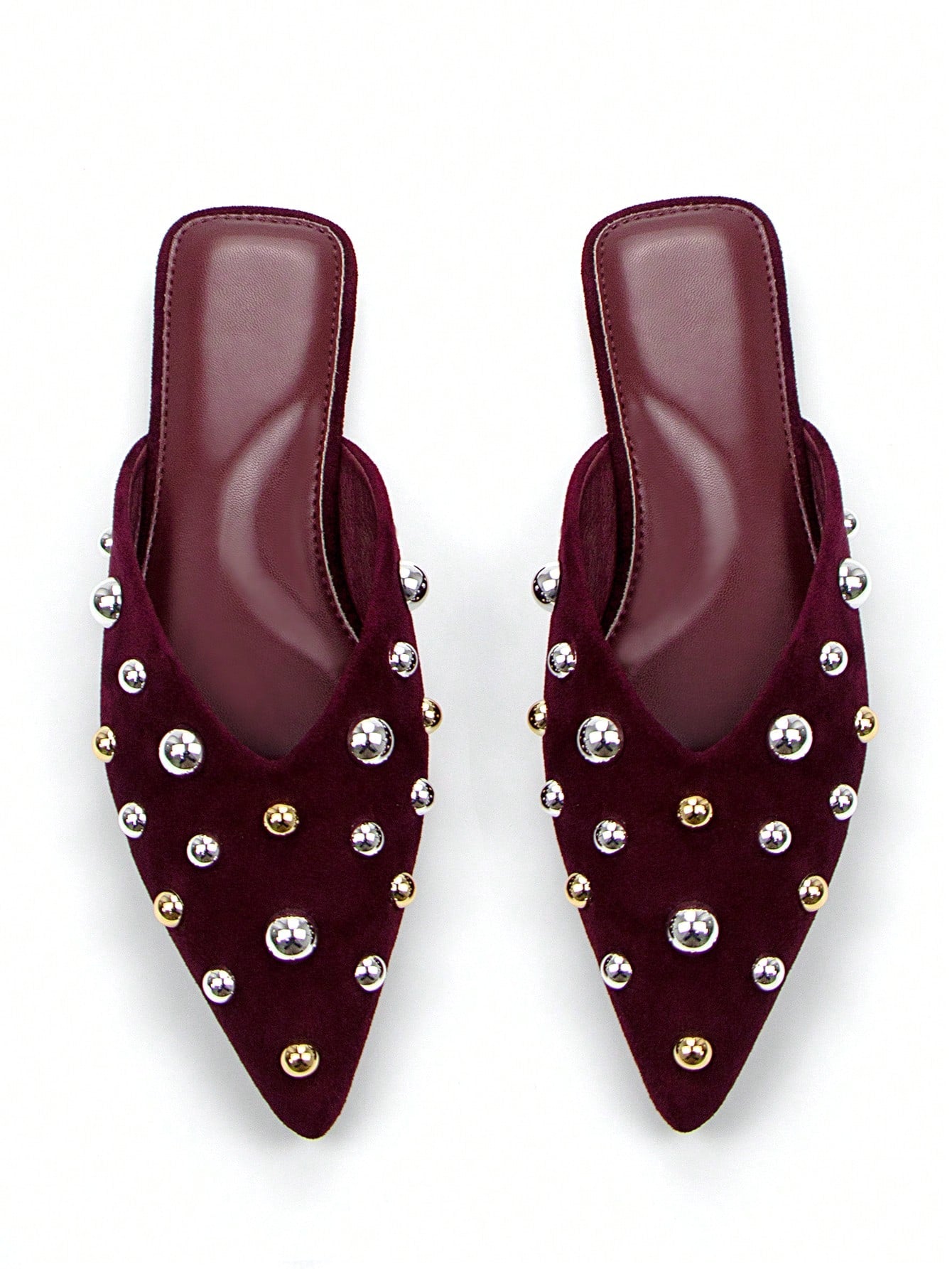 Studded Pointed Shoes