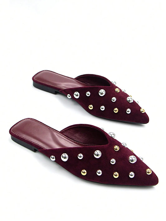 Studded Pointed Shoes