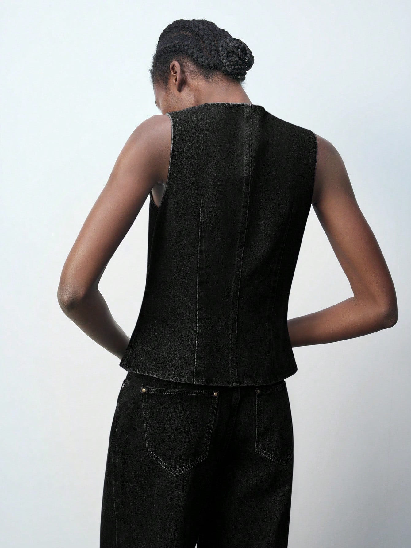 Black Jean Vest