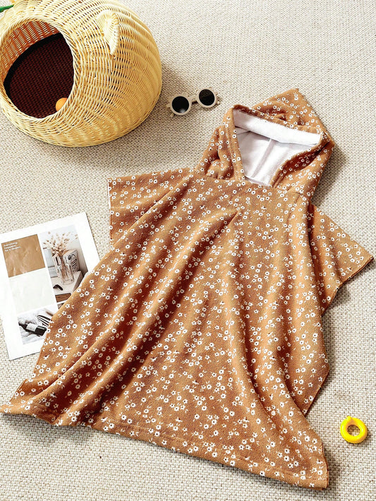 Floral Printed Poncho