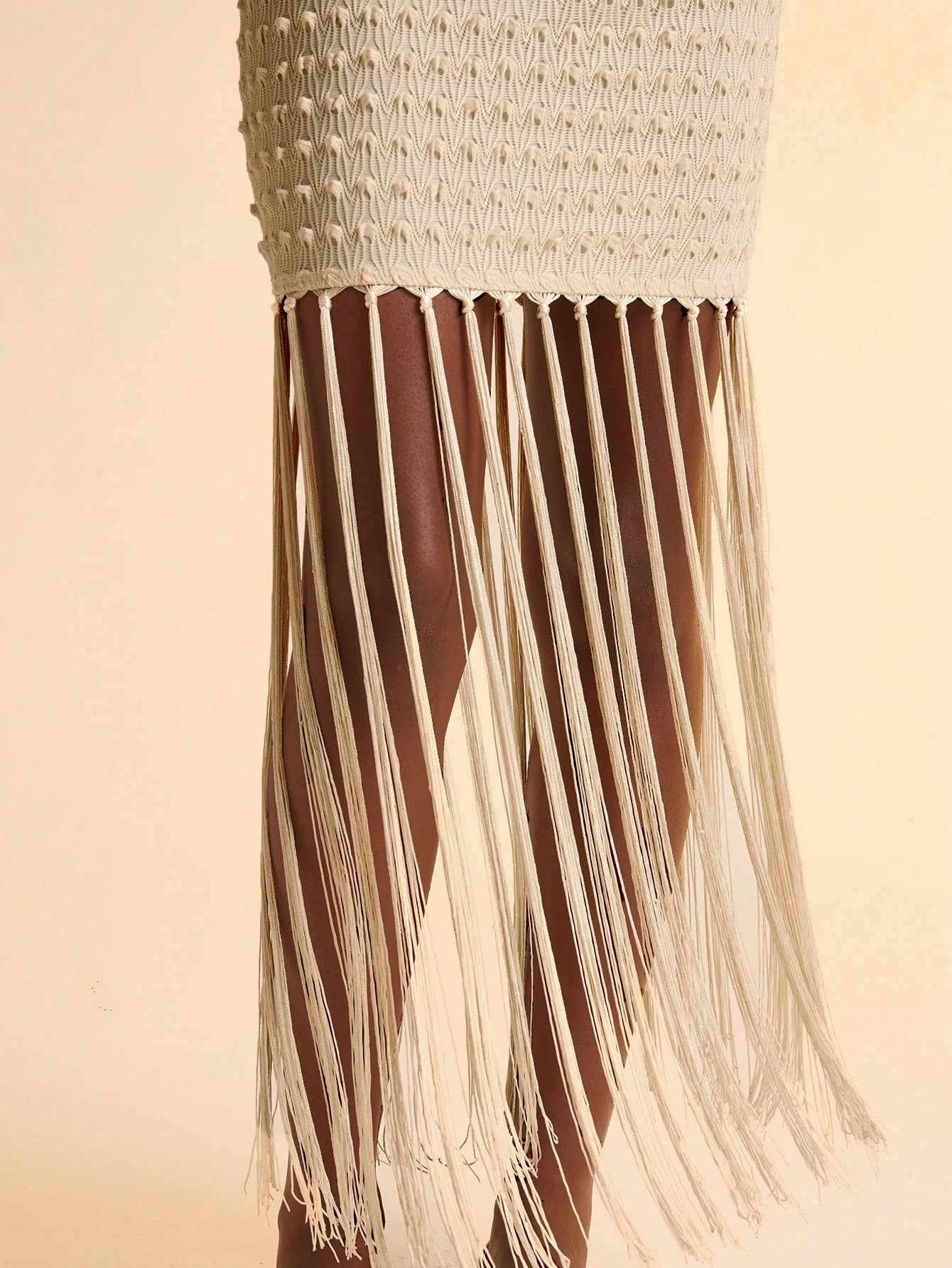 Ivory Fringes Dress