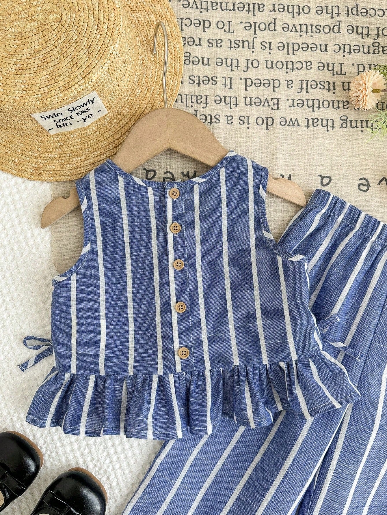 Girl Striped Top and Pants Set