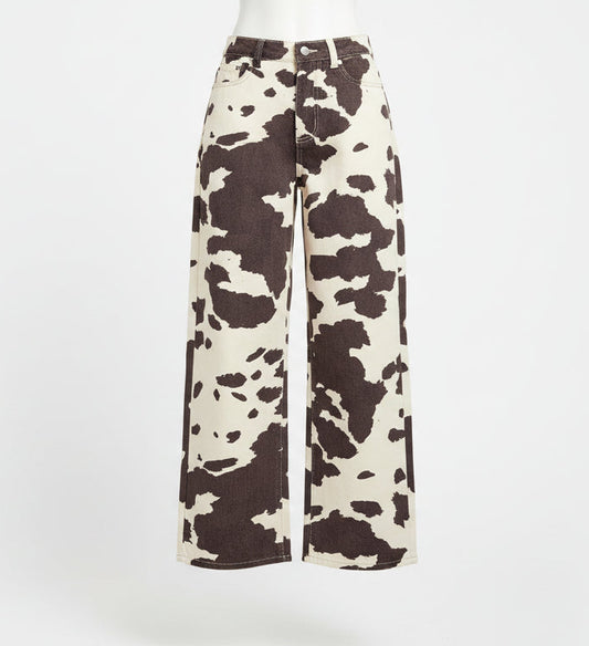Cow Printed Pants