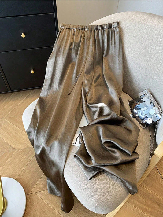 Wide brown Pants