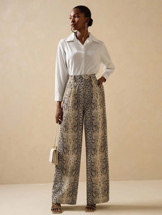 Snake Print Pants