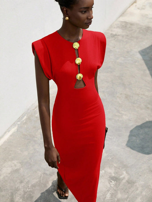 Red Midi Dress