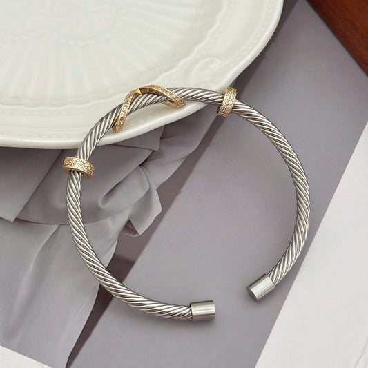 Stainless Steel Open Bangle